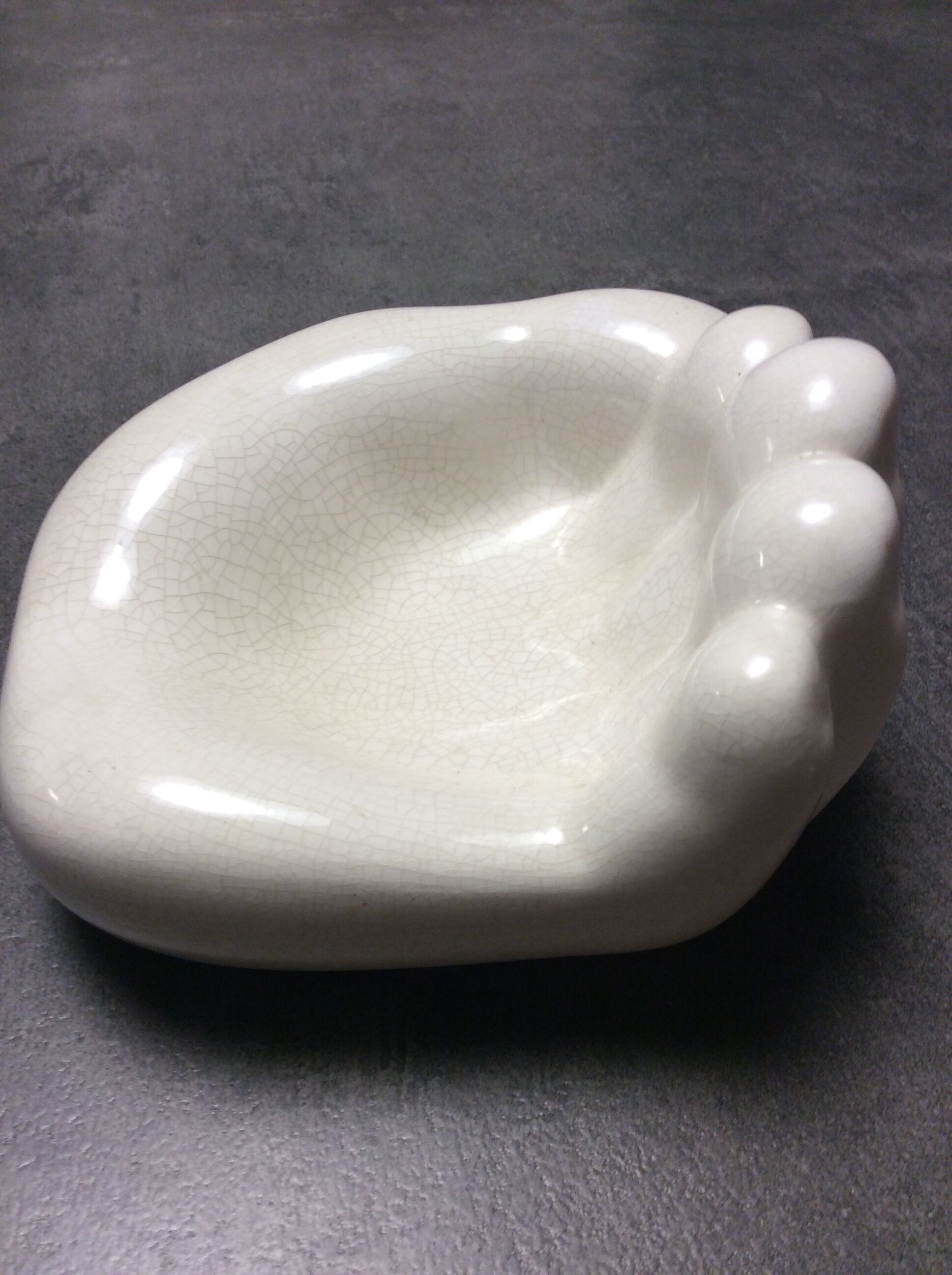 Empty vintage hand pocket ceramic Xxl