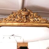 Old mirror Louis Philippe with pediment 142x81cm