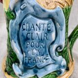Pichet barbotine Coq « le Gaulois »