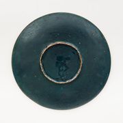 1970s Walter Lochmuller Fine Abstract Cloisonne Blue Enamel Dish
