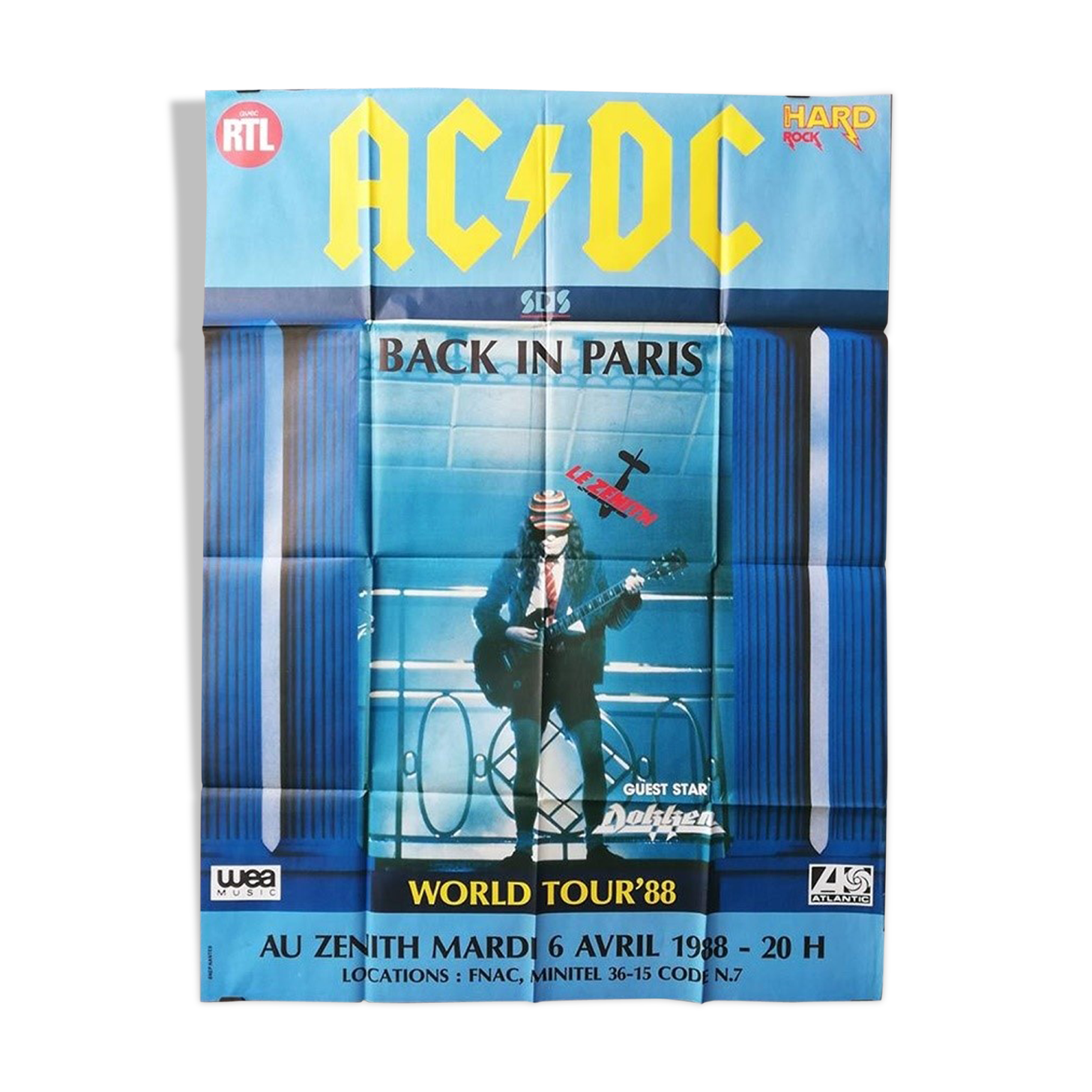Original poster acdc 120 * 160 music concert zenith