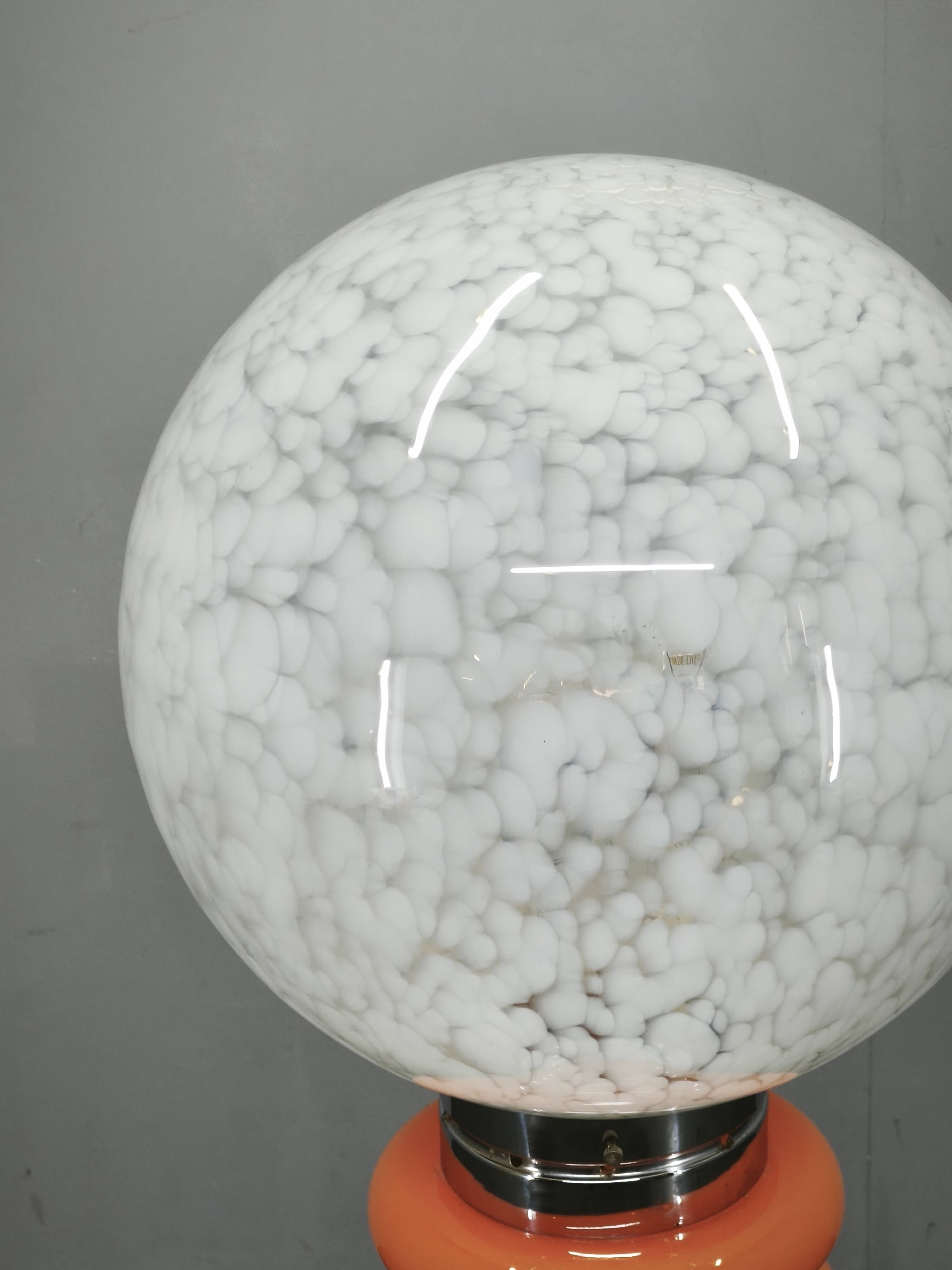 Carlo Nason pour Mazzega Lampe de sol en verre de Murano Space Age, années 1970