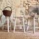 Tabouret en bois ancien