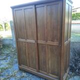 Old wardrobe vintage wooden wardrobe sliding doors