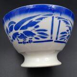 Bowl with earthenware parrots from Badonviller - circa 1940