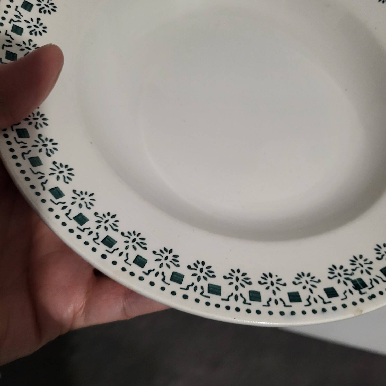 Vintage Sarreguemines Ypres soup/decorative plate in excellent condition