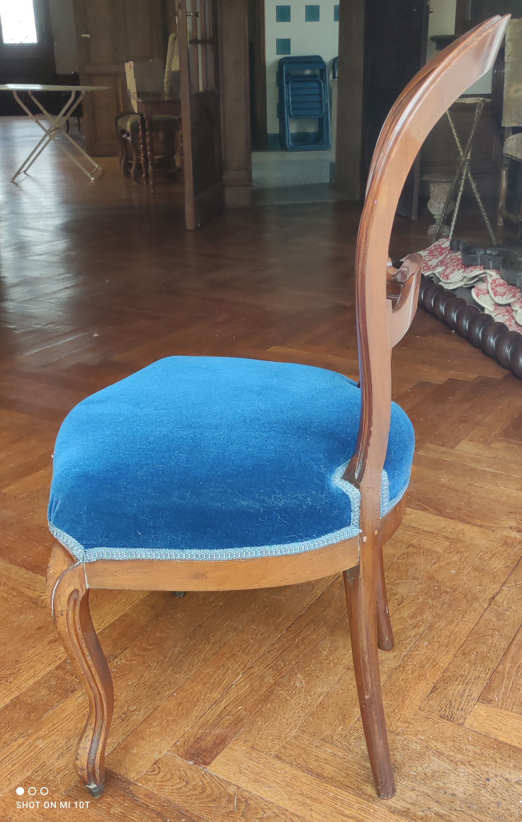 Louis Philippe chair upholstered