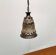 Brutalist ceramic pendant from the mid-century modern period by Judi Kunst.
