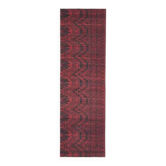 Vintage Turkish Oushak Handmade Wool Cotton Red Runner Rug 78x258