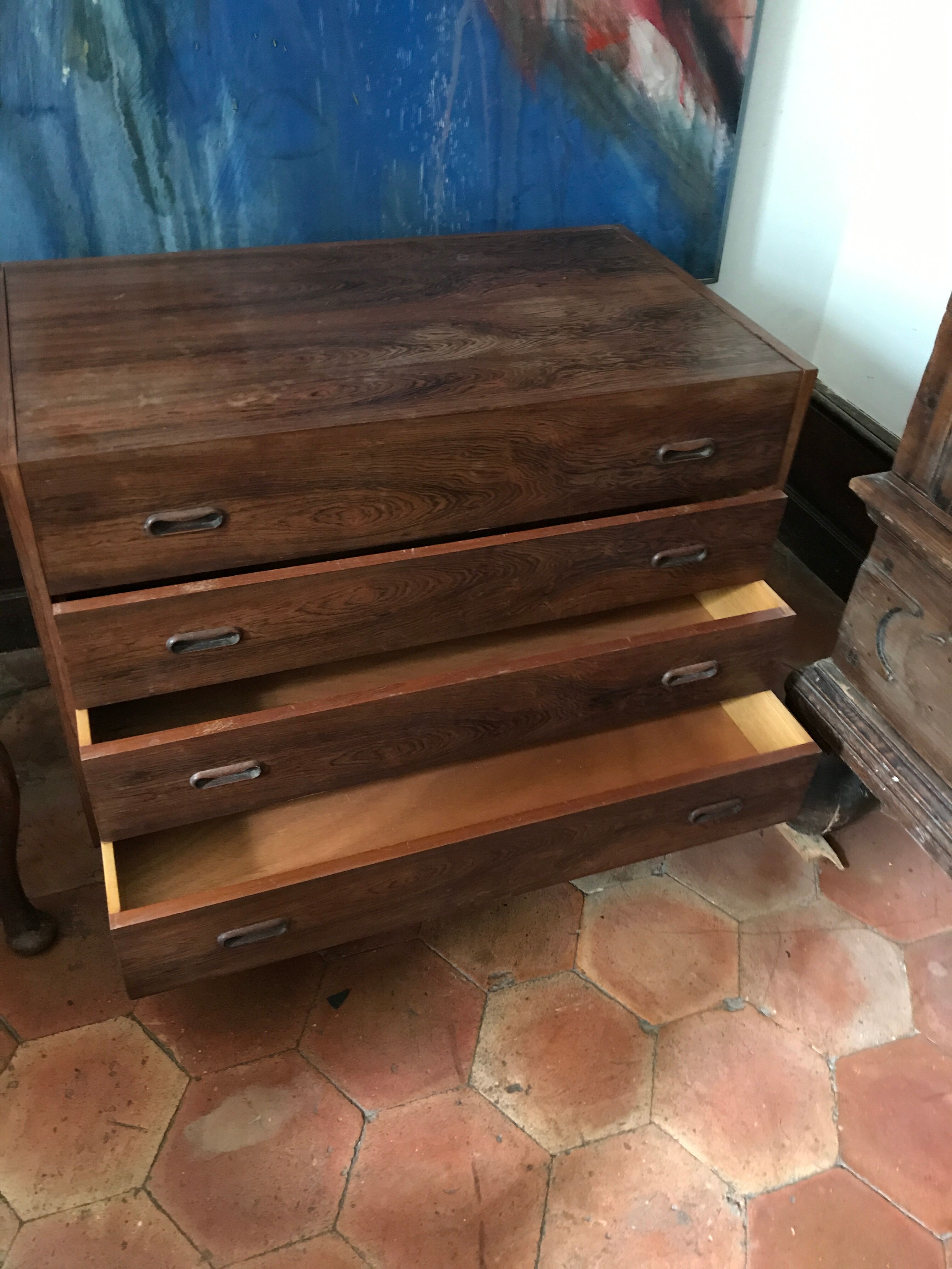 Folding commode with mirror, 60