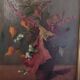 Painting oil on canvas still life bouquet