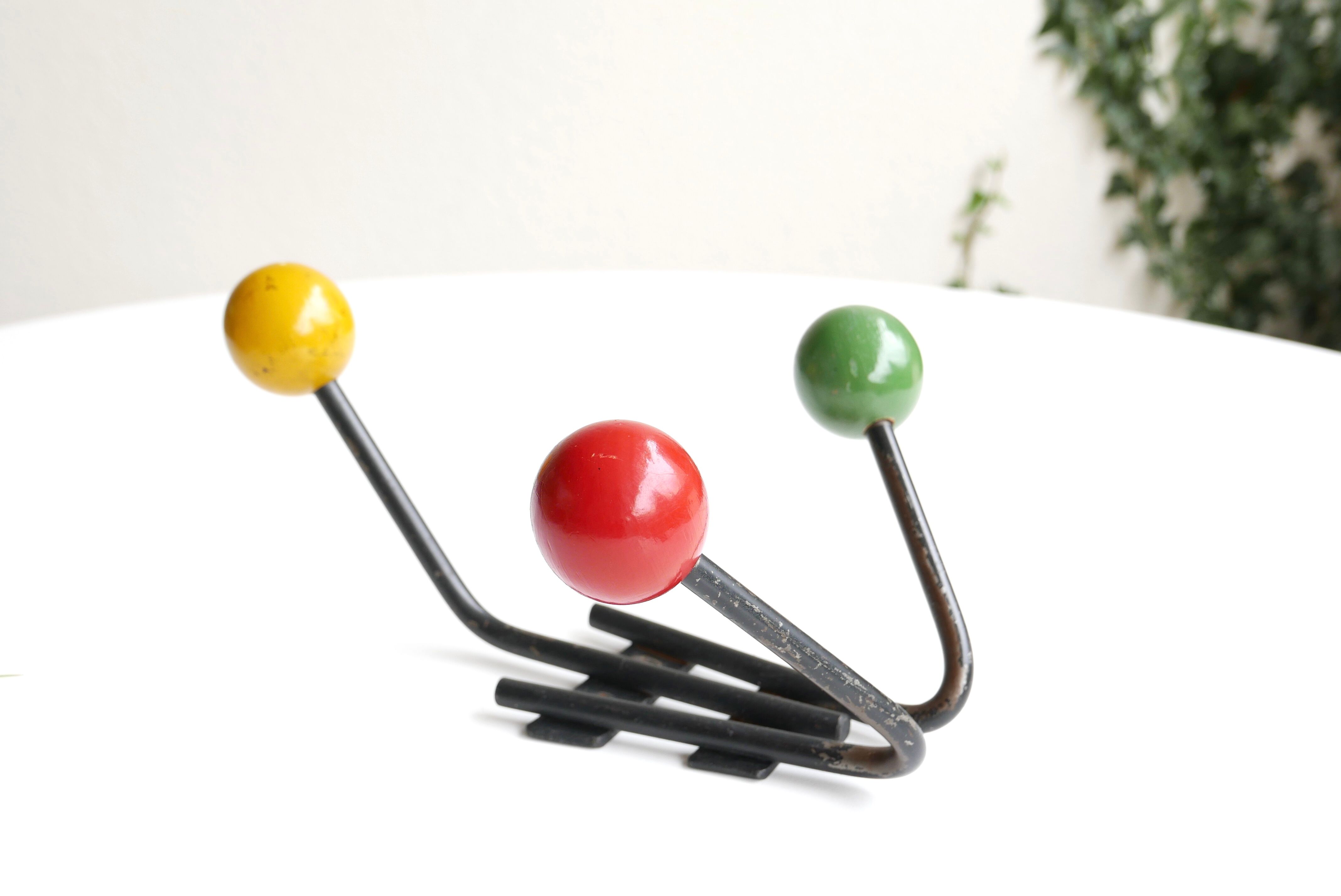 50s metal coat rack