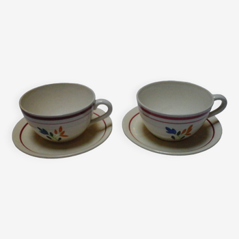 2 Jeannette / Gien cups