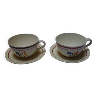 2 Jeannette / Gien cups