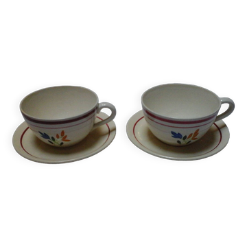 2 tasses Jeannette / Gien