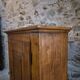 French antique oak wardrobe with one door, 18th century.