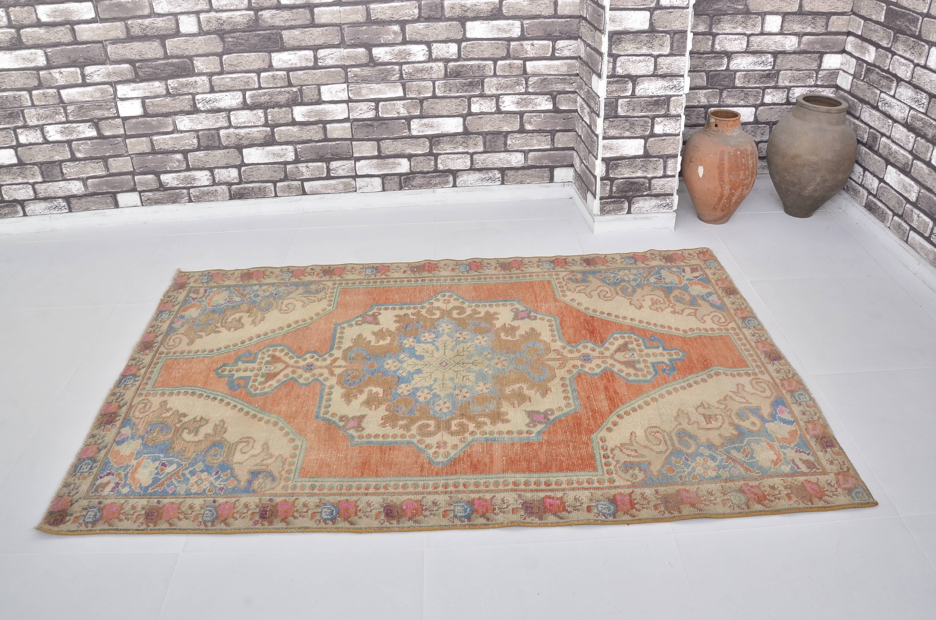 Orange & Blue Anatolian Rug sku 2437.