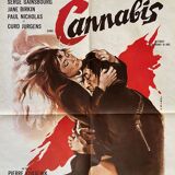 Movie poster "Cannabis" Serge Gainsbourg, Jane Birkin 60x80cm 1970
