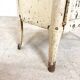 Vintage industrial painted metal nightstand cabinet