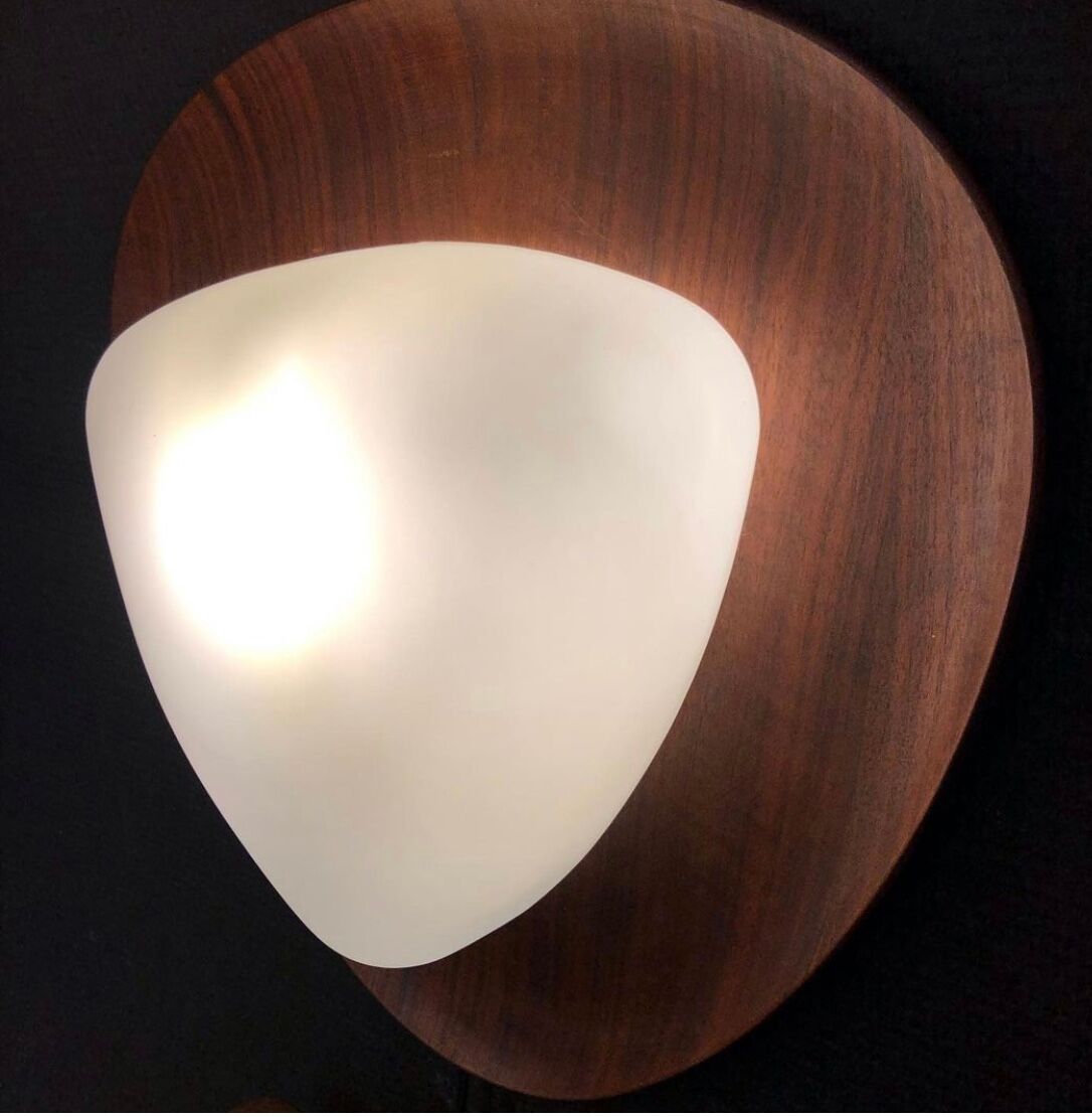 Gioffredo Reggiani teak sconce