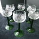 Set de 6 verres à vin d'Alsace en cristallin