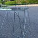 bureau chrome et verre