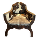 Chaise vintage en peau de vache