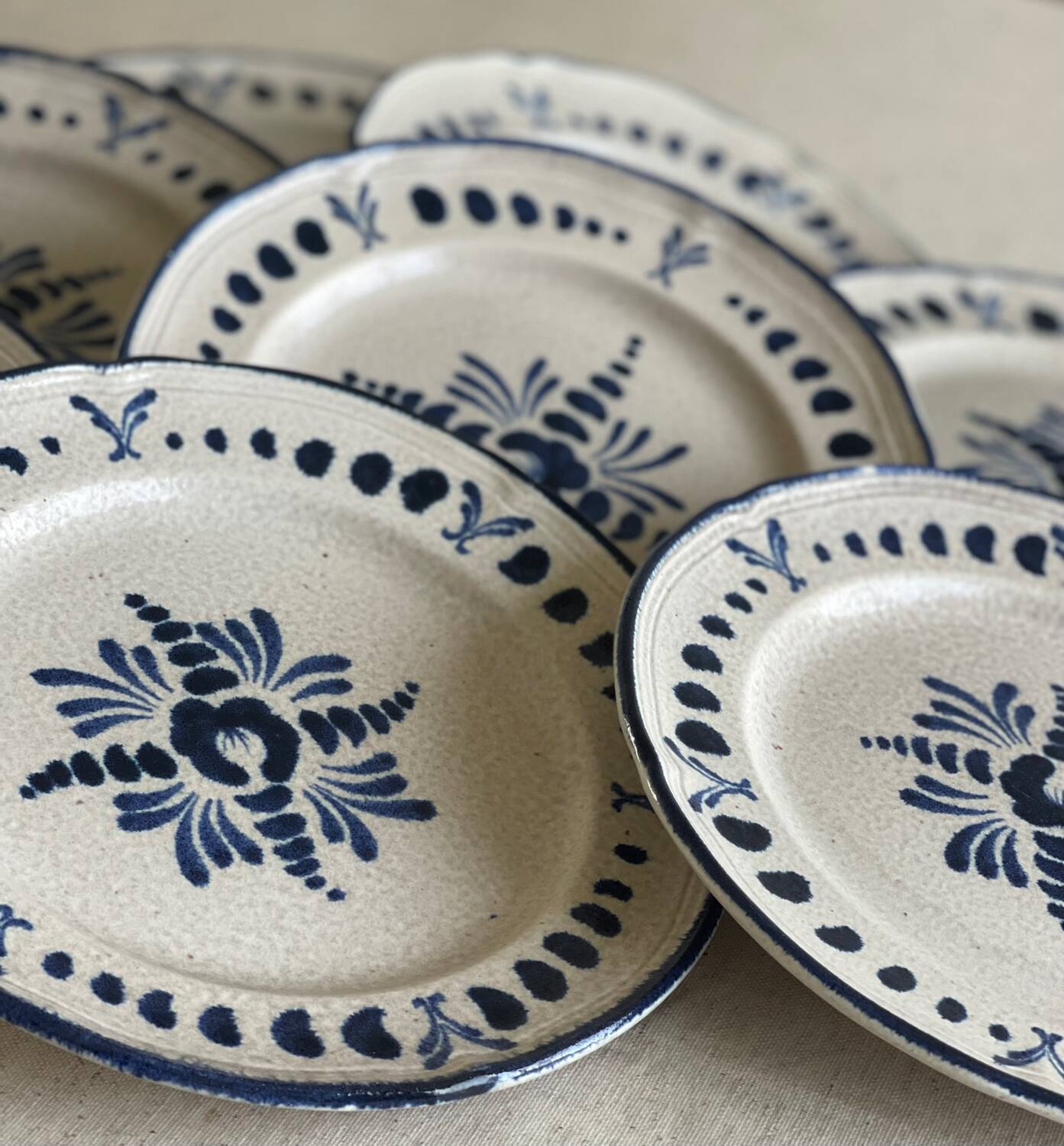 8 MBFA Pornic dinner plates 1960/70’s.