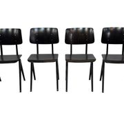 Galvanitas S16 School Chair Dining Chair Design Black Frame