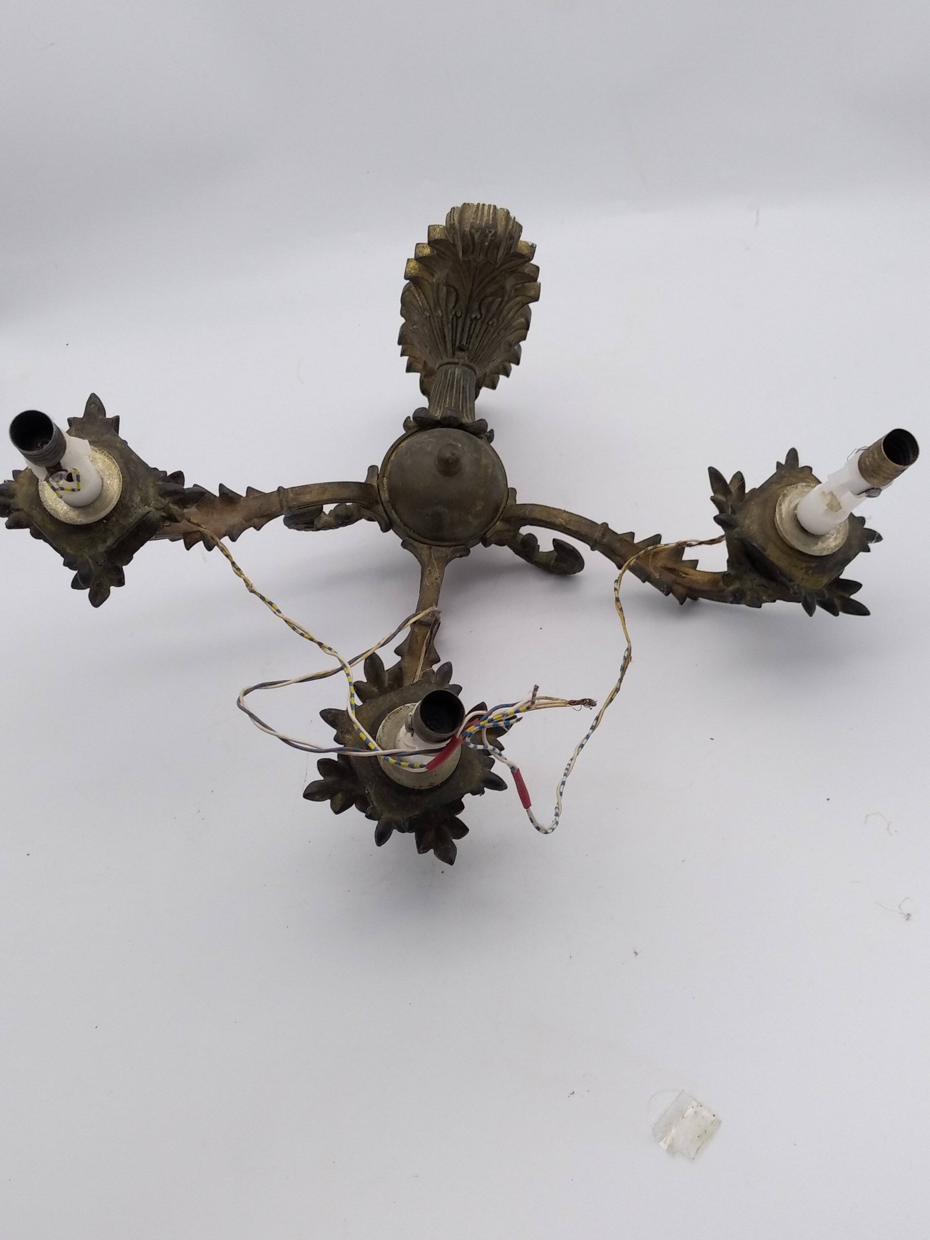 2 bronze wall lights