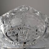 French Art Deco Cut Crystal 'Mushroom' Table Lamp, 1920s