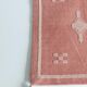 Coussin en lin marocain fait à la main, rose et crème, style mauresque, neuf