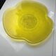 Grand plat jaune transparent Vintage