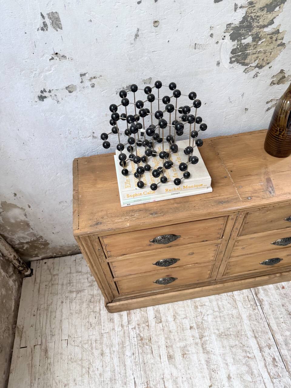 Pine craft cabinet with drawers