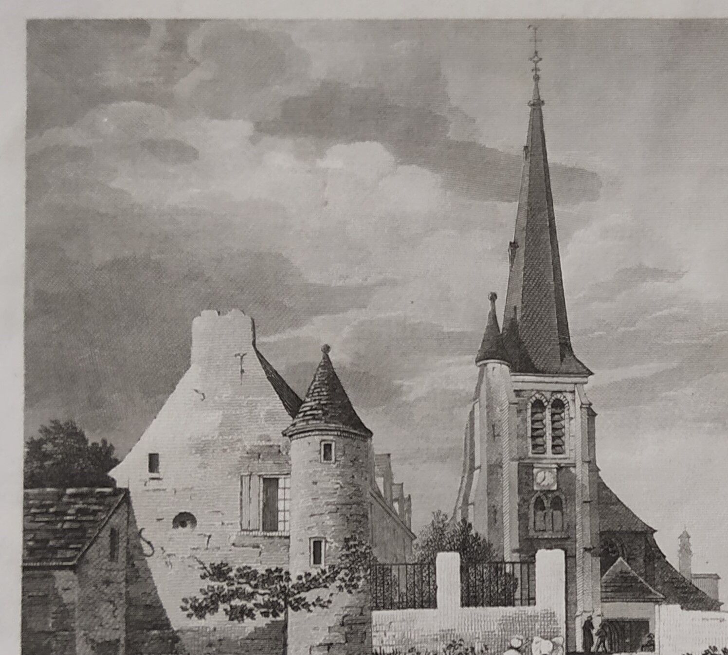 Gravure de 1830 "Eglise de Mmitry"