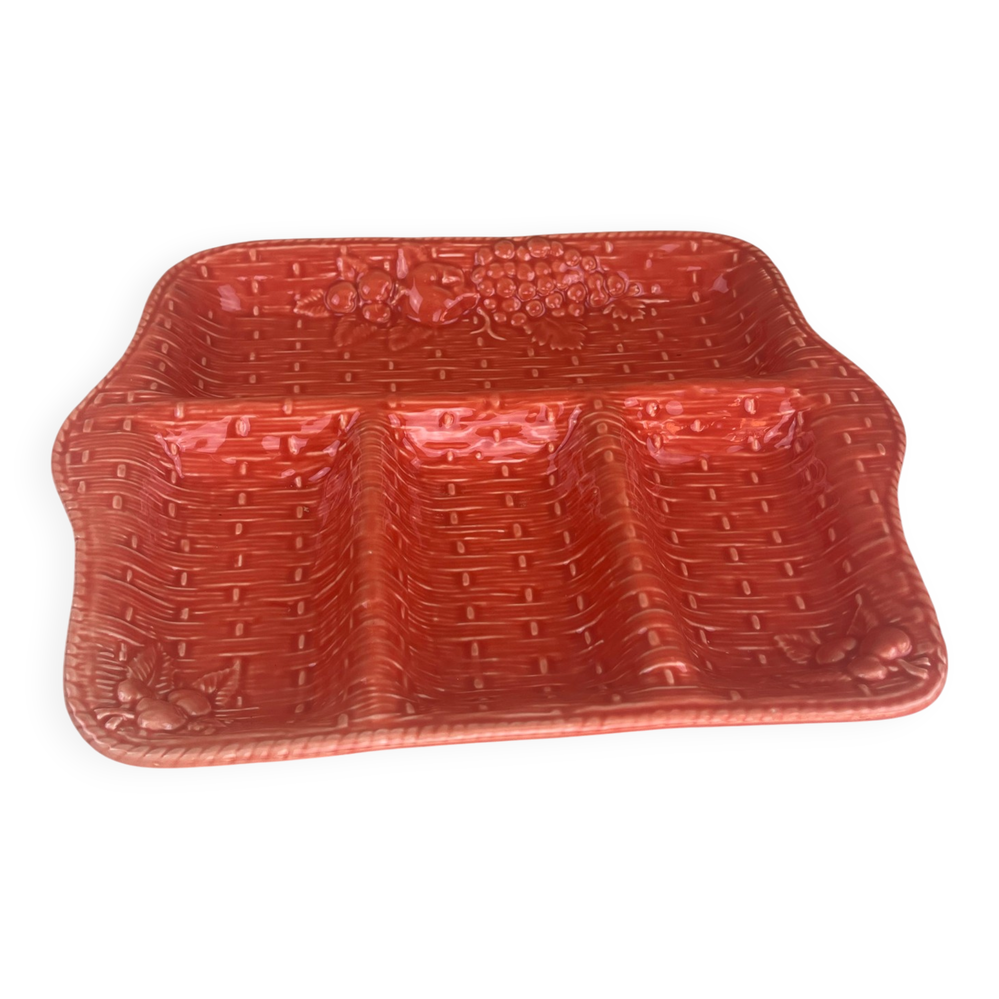 Ceramic compartment dish