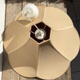 Large petal pendant in pink fabric