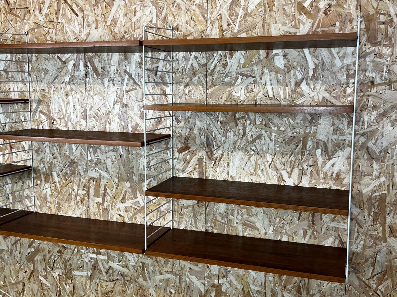 60s 70s teak string shelf module by Kajsa & Nils "Nisse" Strinning Sweden 60s