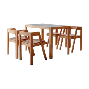 Ensemble de 4 chaises - table formica