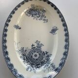 Large earthenware serving dish, cartridge model, sarreguemines, U & C, made in France, earthenware