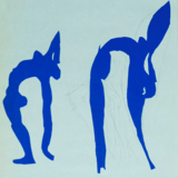 Lithograph Henri Matisse Acrobats paper cut 1958