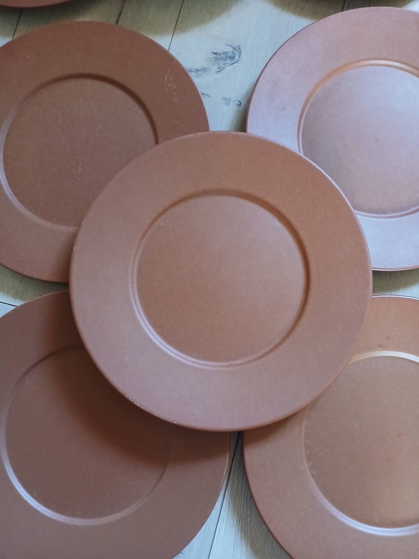 12 large flat plates Molin / Charolles