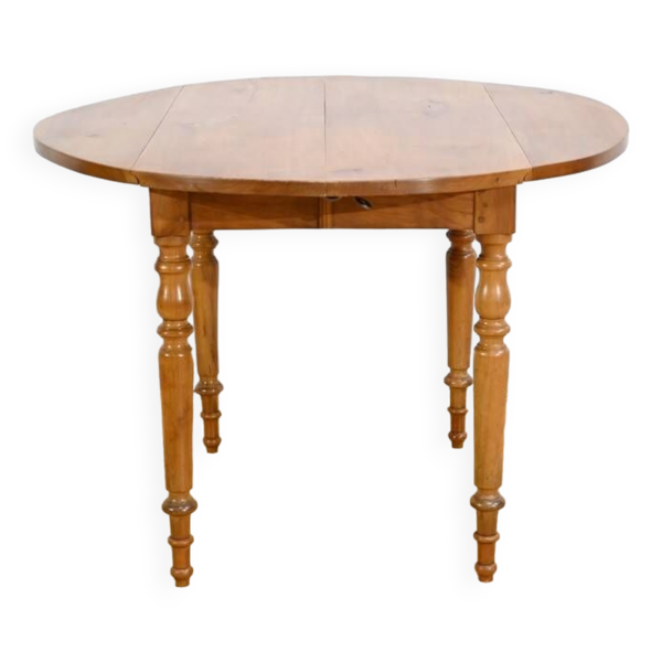 Table modulable en merisier, style Louis Philippe, 2ème partie du XIXème