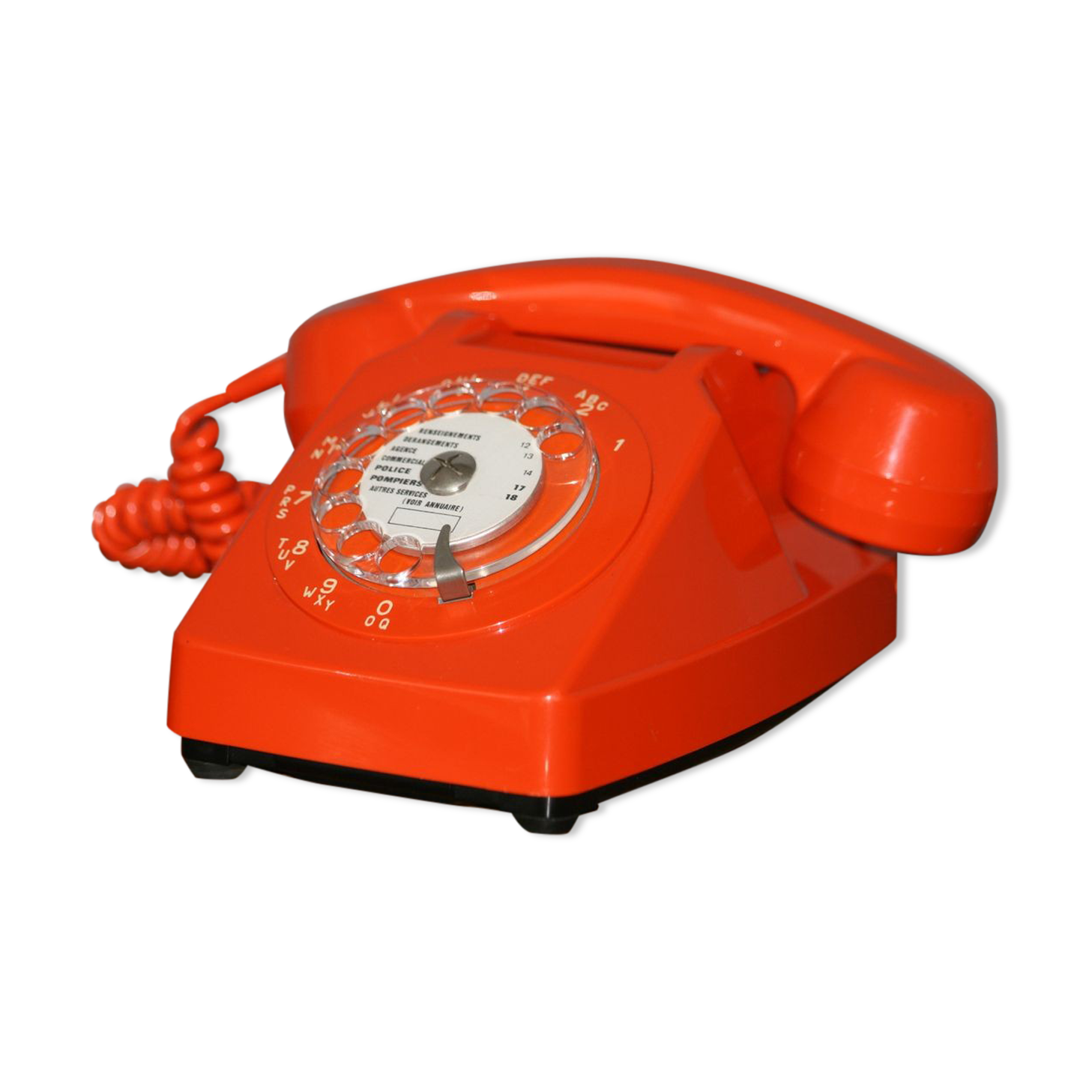 Vintage orange phone
