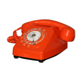 Vintage orange phone