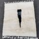 Tapis berbère beni ouarain 128x145cm