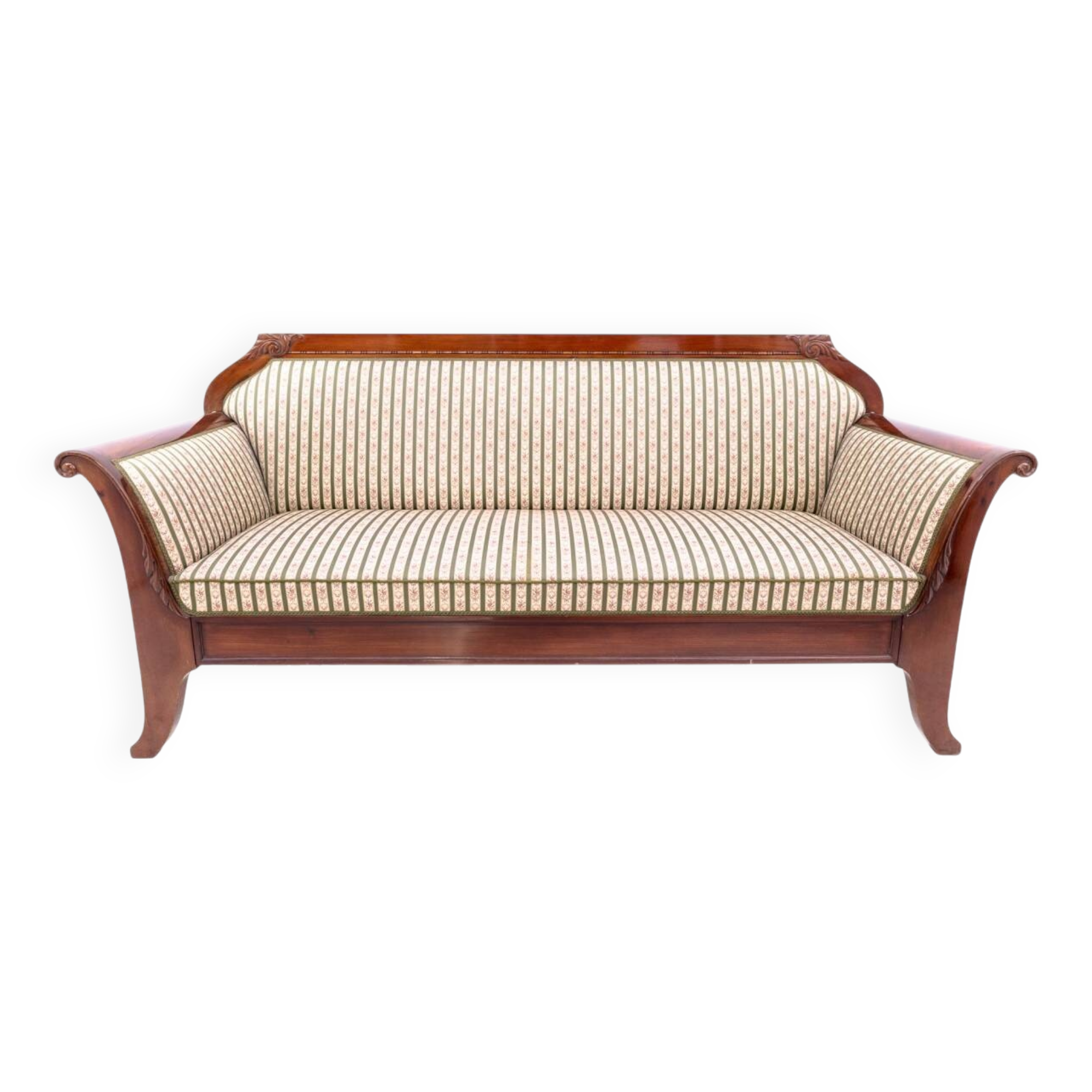 Antique sofa from the late 19th century, Northern Europe.