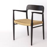 Niels Otto Møller Armchair Black 1960s – Danish Mid-Century Chair Model 56