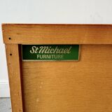 Vintage Bedside Table with Drawers