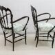 Giuseppe Gaetano Descalzi Midcentury Italian Chiavari Sofa and 2 Armchairs